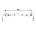 BOSCH Brzdová hadice BO 1987481945, 1 987 481 945