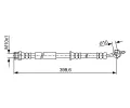 BOSCH Brzdová hadice BO 1987481947, 1 987 481 947