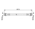 BOSCH Brzdov hadice BO 1987481948, 1 987 481 948