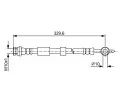BOSCH Brzdová hadice BO 1987481952, 1 987 481 952