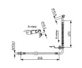 BOSCH Brzdov hadice BO 1987481953, 1 987 481 953