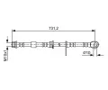 BOSCH Brzdov� hadice BO 1987481958, 1 987 481 958