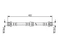 BOSCH Brzdová hadice BO 1987481961, 1 987 481 961