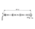 BOSCH Brzdov hadice BO 1987481965, 1 987 481 965