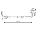 BOSCH Brzdov hadice BO 1987481971, 1 987 481 971