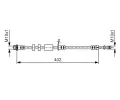 BOSCH Brzdová hadice BO 1987481977, 1 987 481 977
