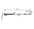 BOSCH Brzdová hadice BO 1987481988, 1 987 481 988