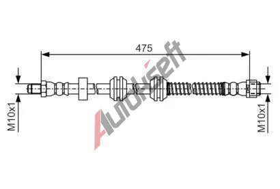 BOSCH Brzdová hadice BO 1987481A01, 1 987 481 A01 BOSCH Brzdová hadice BO 1987481A01, 1 987 481 A01
