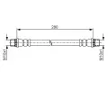 BOSCH Brzdová hadice BO 1987481A08, 1 987 481 A08