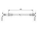 BOSCH Brzdov hadice BO 1987481A17, 1 987 481 A17