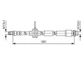 BOSCH Brzdová hadice BO 1987481A43, 1 987 481 A43