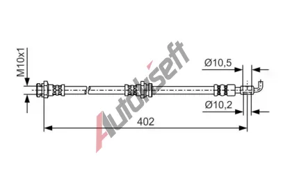 BOSCH Brzdov� hadice BO 1987481A46, 1 987 481 A46
