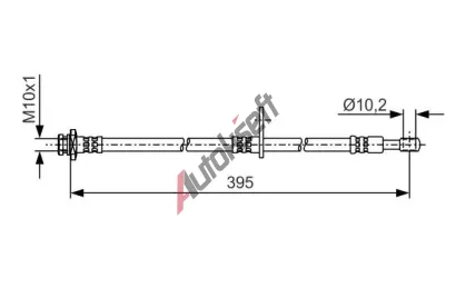 BOSCH Brzdová hadice BO 1987481A53, 1 987 481 A53 BOSCH Brzdová hadice BO 1987481A53, 1 987 481 A53