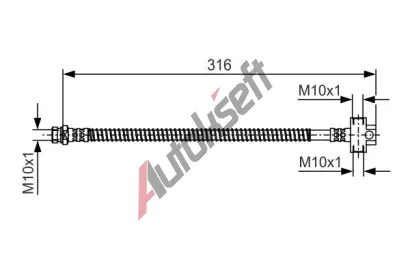 BOSCH Brzdov� hadice BO 1987481A65, 1 987 481 A65