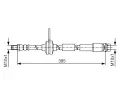 BOSCH Brzdová hadice BO 1987481B19, 1 987 481 B19