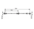 BOSCH Brzdov hadice BO 1987481B28, 1 987 481 B28