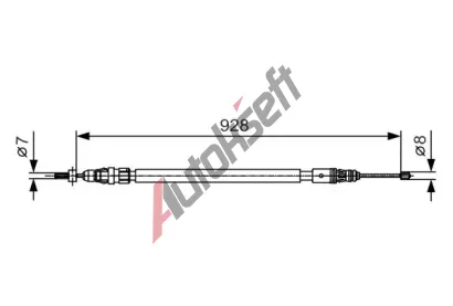 BOSCH Tan lanko - parkovac brzda BO 1987482000, 1 987 482 000