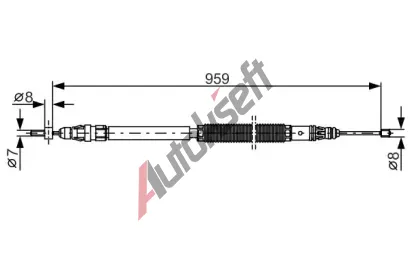 BOSCH Tan lanko - parkovac brzda BO 1987482001, 1 987 482 001