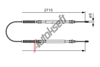 BOSCH Tan lanko - parkovac brzda BO 1987482003, 1 987 482 003