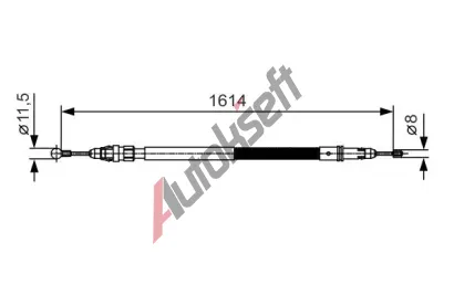 BOSCH Tan lanko - parkovac brzda BO 1987482007, 1 987 482 007