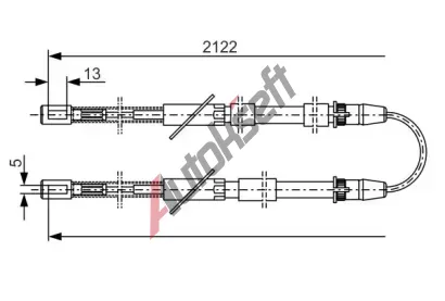 BOSCH Tan lanko - parkovac brzda BO 1987482010, 1 987 482 010