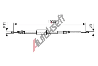 BOSCH Tan lanko - parkovac brzda BO 1987482011, 1 987 482 011