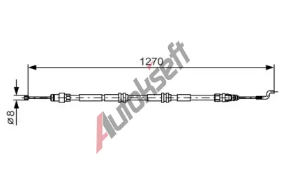 BOSCH Tan lanko - parkovac brzda BO 1987482014, 1 987 482 014