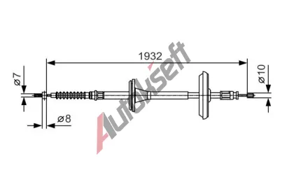 BOSCH Tan lanko - parkovac brzda BO 1987482021, 1 987 482 021