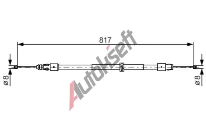 BOSCH Tan lanko parkovac brzdy BO 1987482024, 1 987 482 024