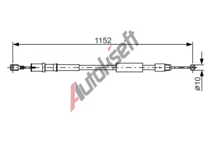 BOSCH Tan lanko - parkovac brzda BO 1987482025, 1 987 482 025