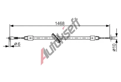 BOSCH Tan lanko - parkovac brzda BO 1987482027, 1 987 482 027