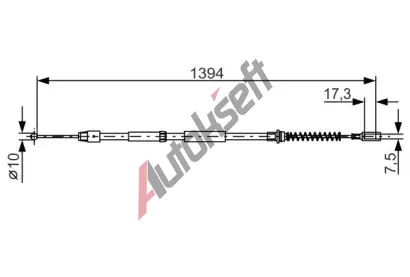 BOSCH Tan lanko parkovac brzdy BO 1987482033, 1 987 482 033