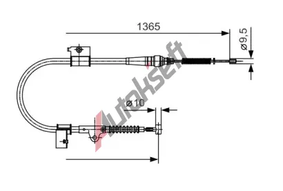 BOSCH Tan lanko - parkovac brzda BO 1987482048, 1 987 482 048