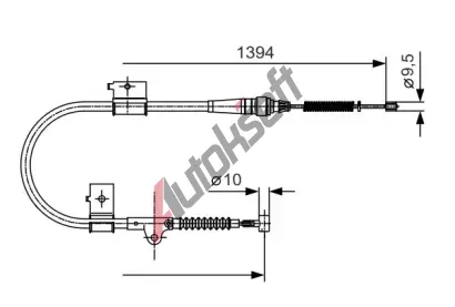 BOSCH Tan lanko - parkovac brzda BO 1987482049, 1 987 482 049