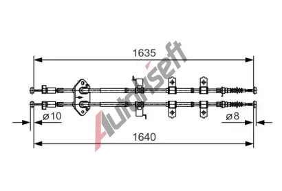 BOSCH Tan lanko parkovac brzdy BO 1987482054, 1 987 482 054