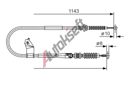 BOSCH Tan lanko - parkovac brzda BO 1987482055, 1 987 482 055