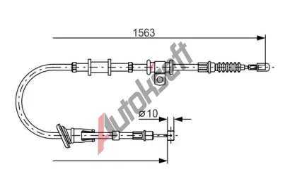 BOSCH Tan lanko - parkovac brzda BO 1987482064, 1 987 482 064