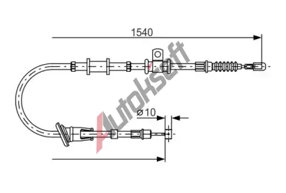 BOSCH Tan lanko - parkovac brzda BO 1987482065, 1 987 482 065