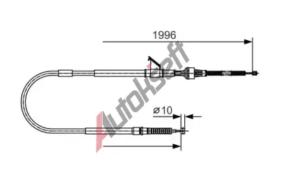 BOSCH Tan lanko - parkovac brzda BO 1987482068, 1 987 482 068