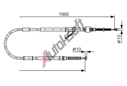 BOSCH Tan lanko - parkovac brzda BO 1987482069, 1 987 482 069