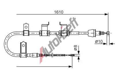 BOSCH Tan lanko - parkovac brzda BO 1987482070, 1 987 482 070