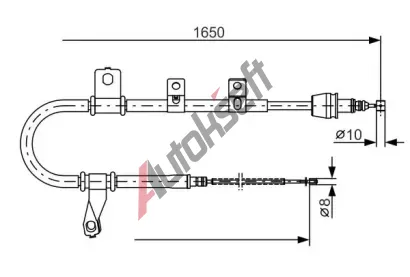 BOSCH Tan lanko - parkovac brzda BO 1987482074, 1 987 482 074