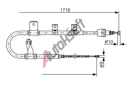 BOSCH Tan lanko - parkovac brzda BO 1987482075, 1 987 482 075