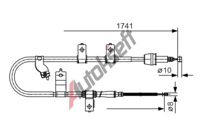 BOSCH Tan lanko - parkovac brzda BO 1987482076, 1 987 482 076