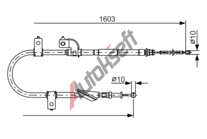 BOSCH Tan lanko - parkovac brzda BO 1987482080, 1 987 482 080