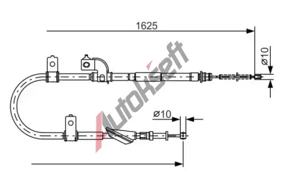BOSCH Tan lanko - parkovac brzda BO 1987482081, 1 987 482 081
