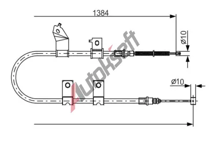 BOSCH Tan lanko - parkovac brzda BO 1987482082, 1 987 482 082