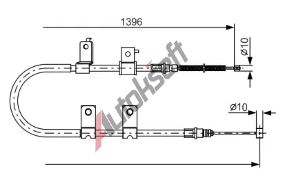 BOSCH Tan lanko - parkovac brzda BO 1987482083, 1 987 482 083