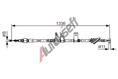 BOSCH Ta�n� lanko - parkovac� brzda BO 1987482091, 1 987 482 091