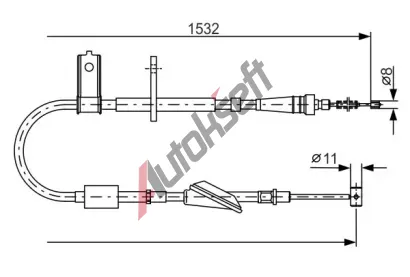 BOSCH Tan lanko - parkovac brzda BO 1987482093, 1 987 482 093